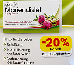 -20% Rabatt: Dr. Böhm Mariendistel